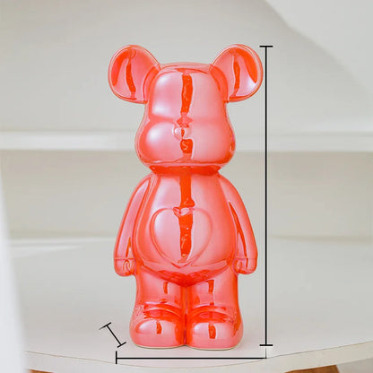 Aesthetic Bear Brick Ceramic Statue