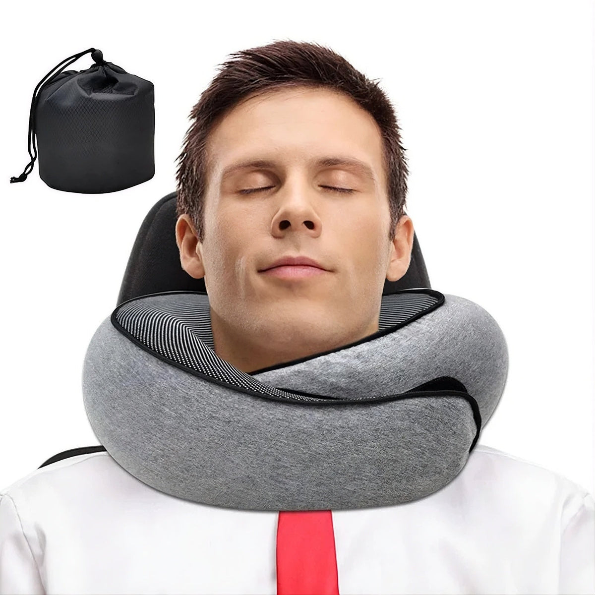 Memory Foam Neck Pillow Travel Snail Design