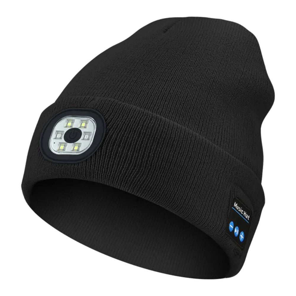 3-in-1 Function Bluetooth Beanie with Light
